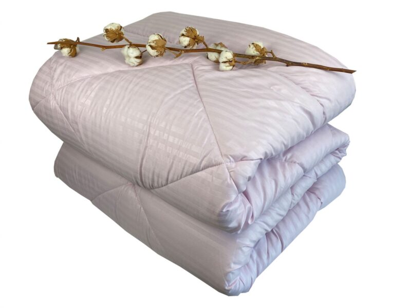 Πάπλωμα Σατέν Ριγέ Μονό 160x240 Lilac