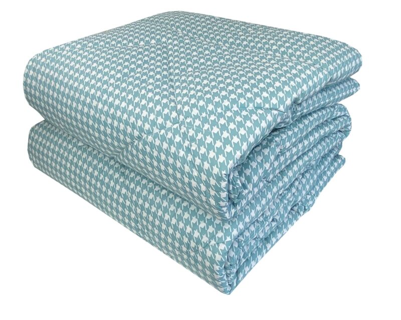 Πάπλωμα Υπέρδιπλο 220x240 Pied De Poule Petrol