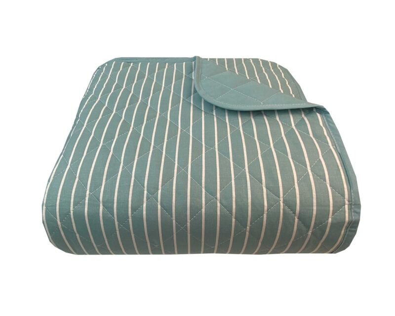 Κουβερλι Υπέρδιπλα 220x240 Stripe Petrol