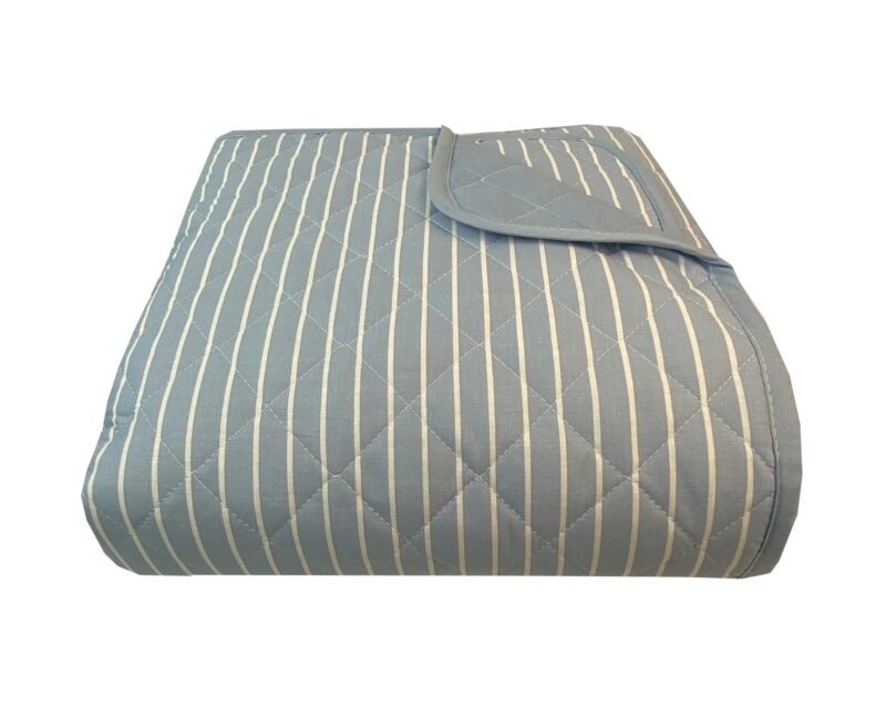 Κουβερλι Υπέρδιπλα 220x240 Stripe Blue
