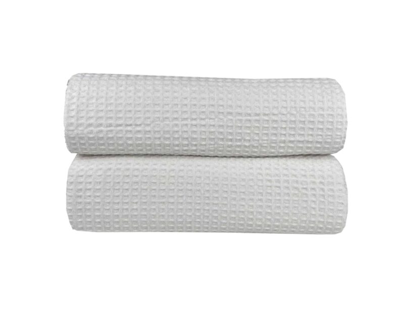 Κουβέρτα Πικέ Μονή Waffle Ξενοδοχείου 165X245 White
