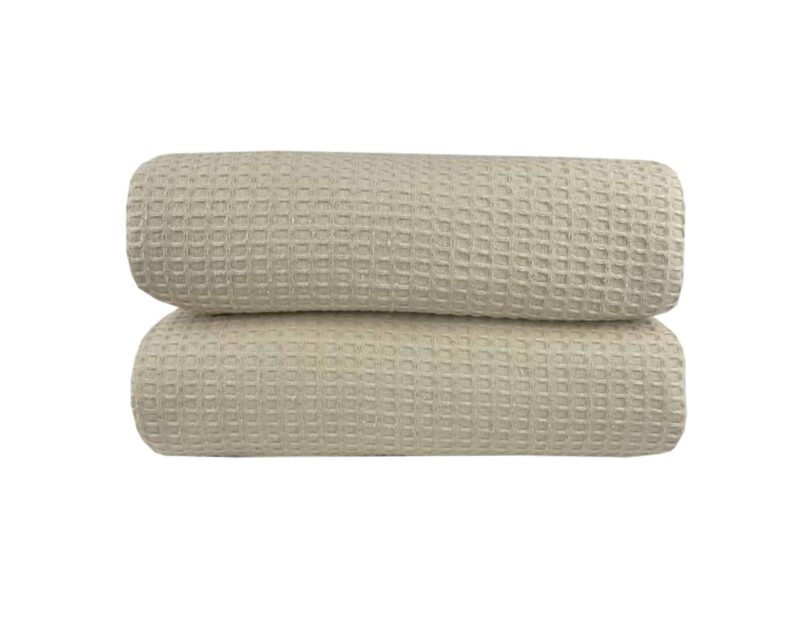 Κουβέρτα Πικέ Μονή Waffle 165χ245 Beige