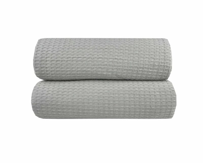 Κουβέρτα Πικέ Μονή Waffle 165χ245 Light Grey