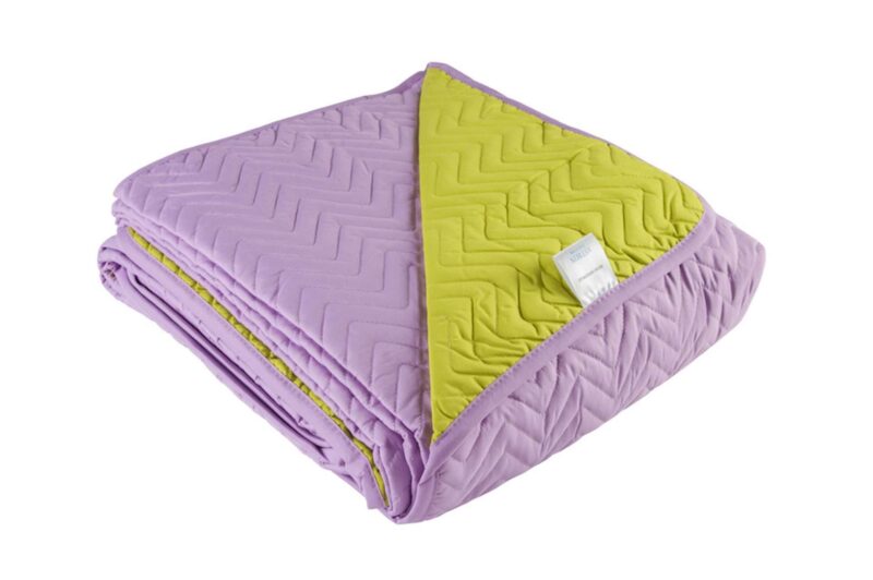 Κουβερλί Υπέρδιπλο 2.20X2.40 Λιλά-Λαχανί