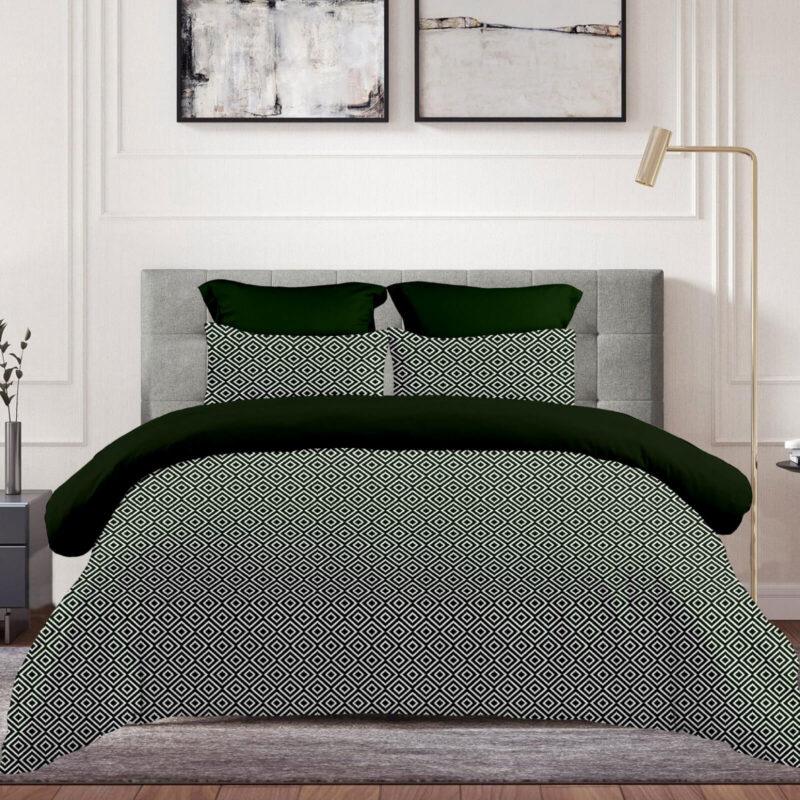 Σετ Σεντόνια 2Χ(2,45Χ2,60) + 2Χ(52Χ72) Boho Green