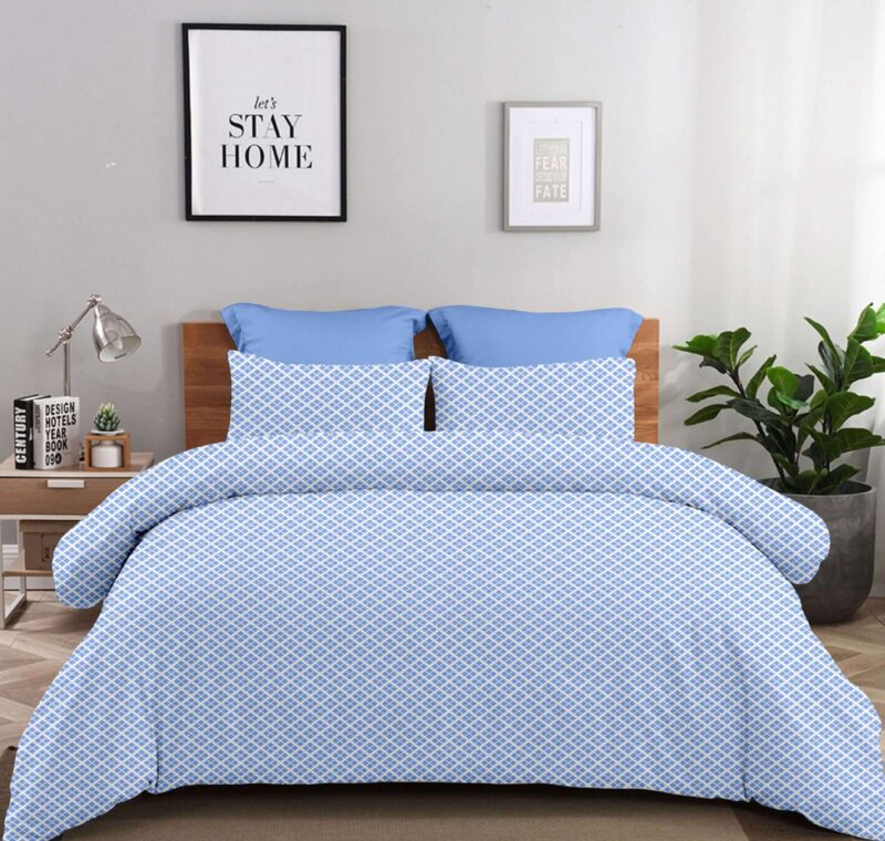 Σετ Σεντόνια 2Χ(2,45Χ2,60) + 2Χ(52Χ72) Claudia Blue