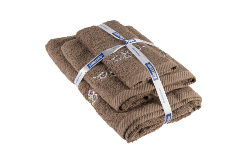 Πετσέτες σετ 3τμχ Light Cigar Design 4