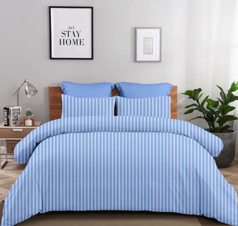 Σετ Σεντόνια 2Χ(2,45Χ2,60) + 2Χ(52Χ72) Silvia Blue