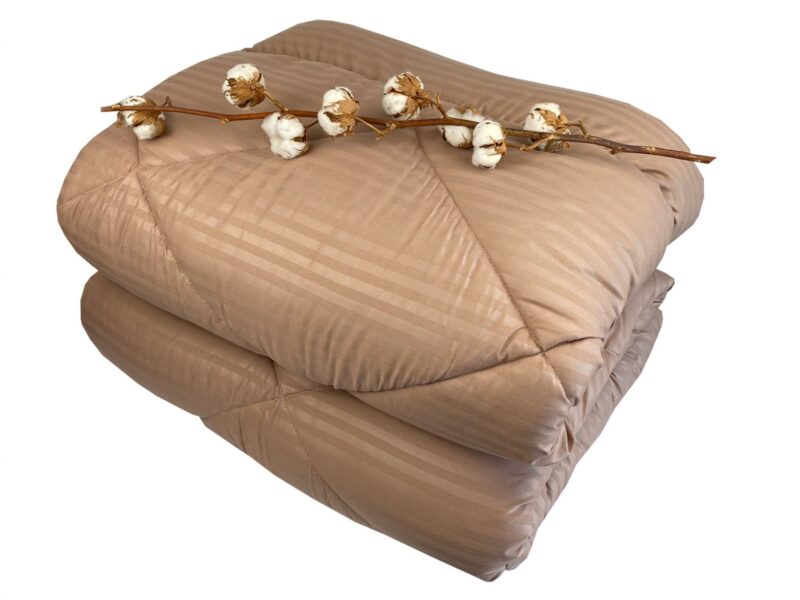 Πάπλωμα Σατέν Ριγέ  Μονό 160x240 Cigar