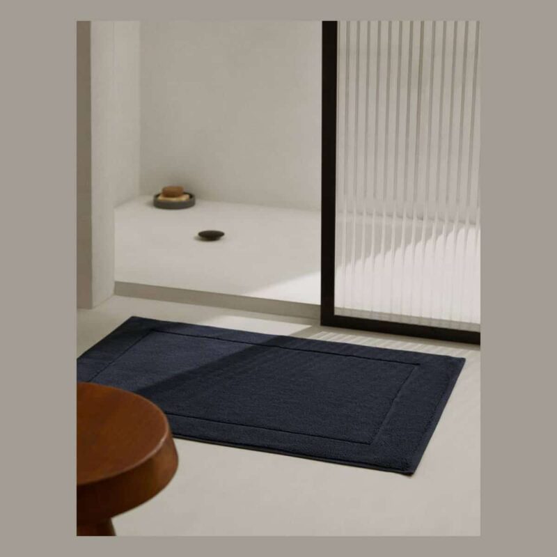 Πατάκι Μπάνιου Ξενοδοχείου 100% cotton Black